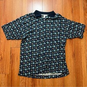 Geoffrey Beene Fun Patterned Short Sleeve Polo Classic